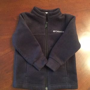 Toddler boys black Columbia fleece jacket